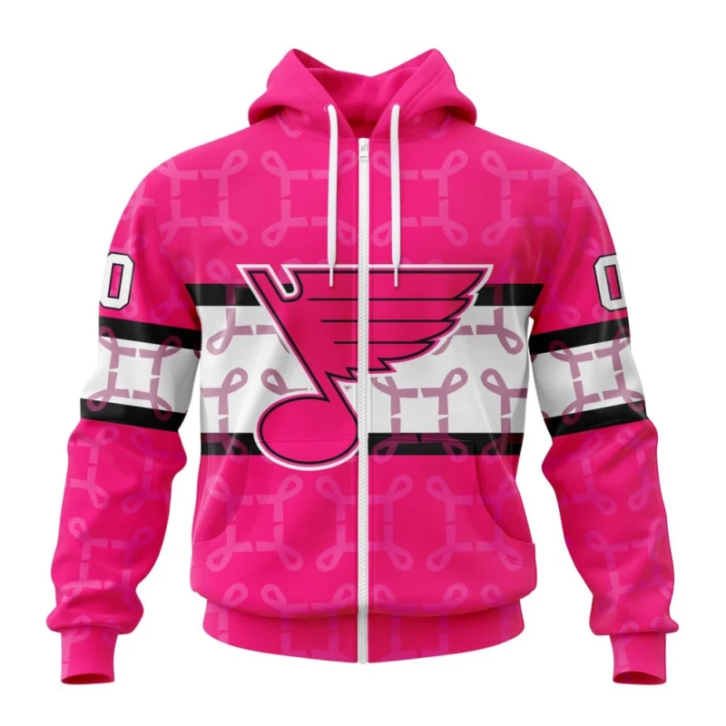 NHL St. Louis Blues, Specialized Design I Pink I Can, In October We Wear Pink Breast Cancer,QTNHL 080524B3611