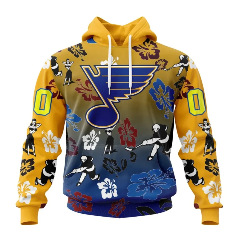 NHL St. Louis Blues X Hawaii Specialized Design For Hawaiia ,QTNHL080524A3802