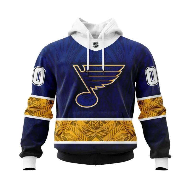 St. Louis Blues, Specialized Native With Samoa Culture ,QTNHL080524A3887