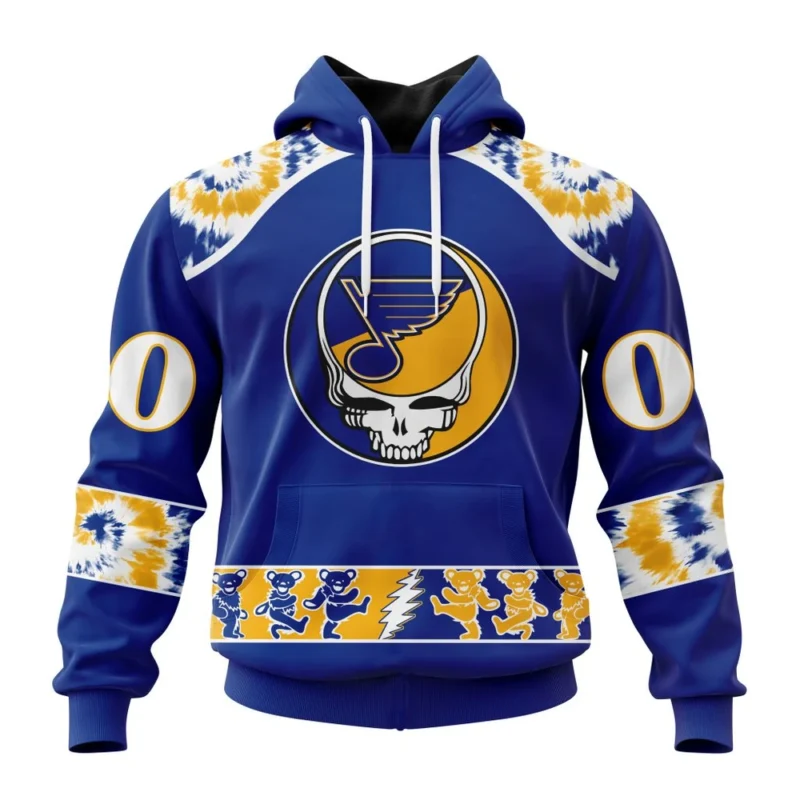 NHL St. Louis Blues Special Grateful Dead Design,QTNHL080524A47