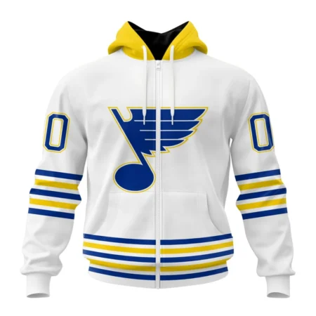 NHL Personalized Name And Number, St. Louis Blues Special Whiteout Design,QTNHL Personalized Name And Number,080524B557