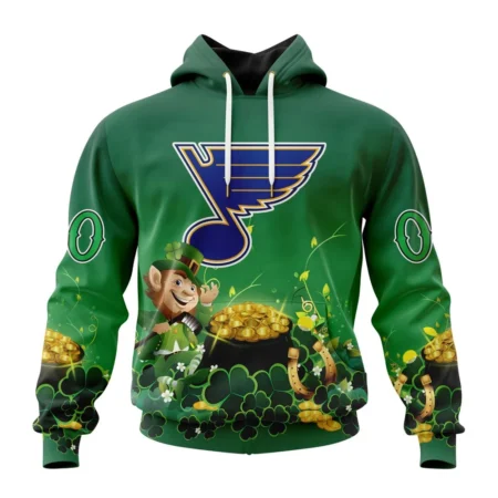 NHL St. Louis Blues Special Design For St. Patrick' Day,QTNHL080524A891