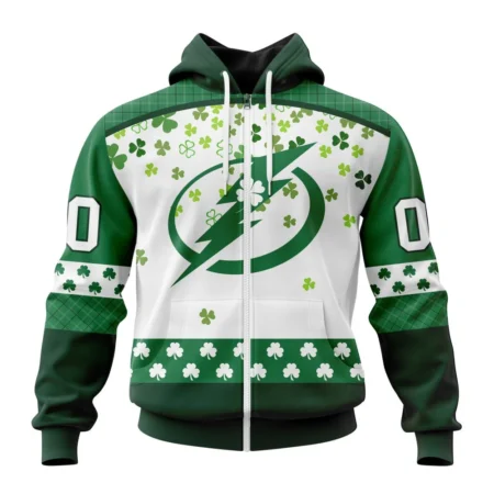 NHL Personalized Name And Number, Tampa Bay Lightning Special Design For St. Patrick Day,QTNHL Personalized Name And Number,080524B1235