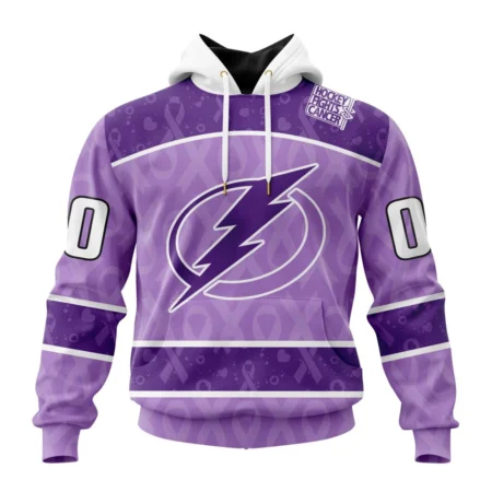 NHL Tampa Bay Lightning New Lavender Hockey Fight Cancer,QTNHL080524A1474