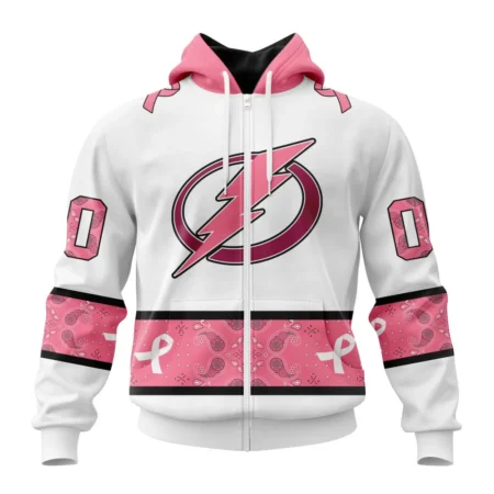 NHL Personalized Name And Number, Tampa Bay Lightning In Classic Style With Paisley, In October We Wear Pink Breast Cancer,QTNHL Personalized Name And Number,080524B1661