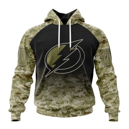 NHL Tampa Bay Lightning Special Camo Design For Veterans Day,QTNHL080524A1768