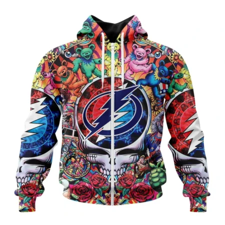 NHL Personalized Name And Number, Tampa Bay Lightning Special Grateful Dead Design,QTNHL Personalized Name And Number,080524B1882