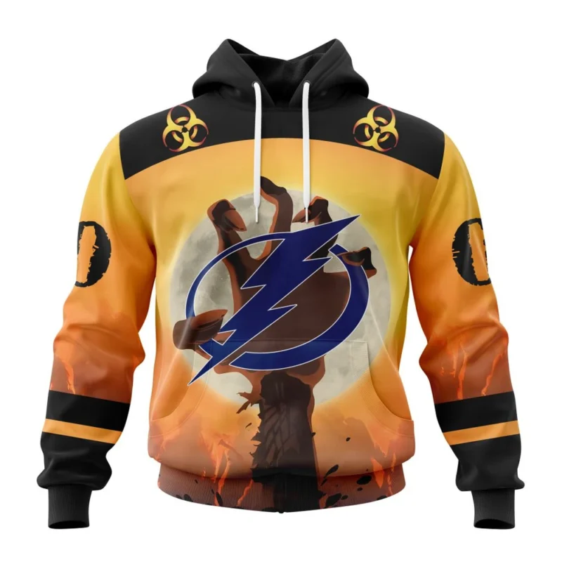 NHL Tampa Bay Lightning Special Zombie Design For Halloween,QTNHL080524A1928