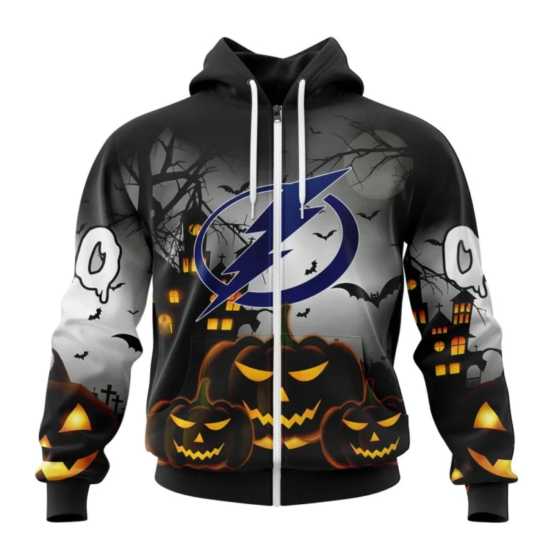 NHL Personalized Name And Number, Tampa Bay Lightning Special Design For Halloween,QTNHL Personalized Name And Number,080524B1987