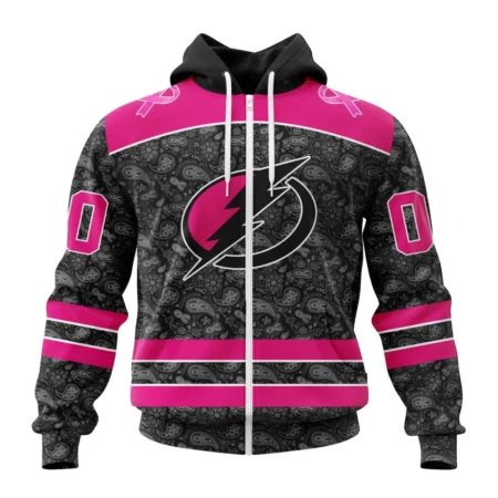 NHL Personalized Name And Number, Tampa Bay Lightning Special Pink In The Rink Fight Breast Cancer,QTNHL Personalized Name And Number,080524B2075