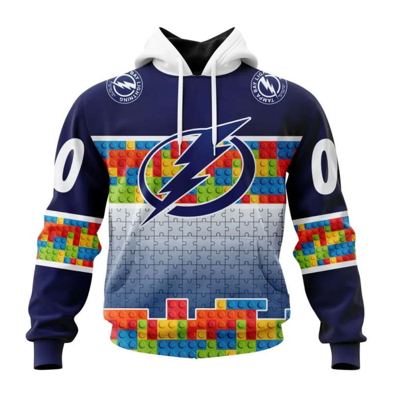 NHL Tampa Bay Lightning Special Autism Awareness Design ,QTNHL080524A2228