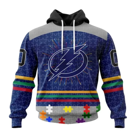 NHL Tampa Bay Lightning, Specialized Fearless Aganst Autism ,QTNHL080524A2511