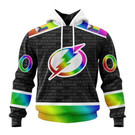 NHL Tampa Bay Lightning Special Pride Design Hockey Is For Everyone,QTNHL080524A2700