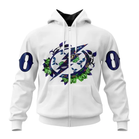 NHL Tampa Bay Lightning, Specialized Unisex Kits Dia De Muertos,QTNHL 080524B2848