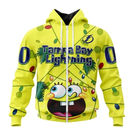 Tampa Bay Lightning, Specialized Jersey With Spongebob ,QTNHL 080524B3252