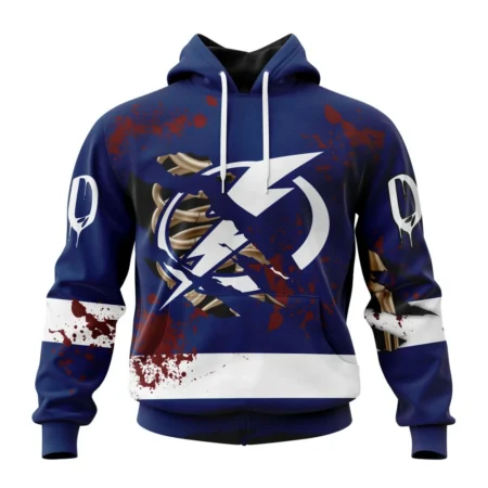 NHL Tampa Bay Lightning, Specialized Design Jersey With Your Ribs For Halloween,QTNHL080524A3495