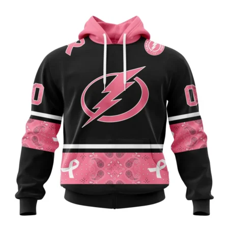 NHL Tampa Bay Lightning, Specialized Design In Classic Style With Paisley, In October We Wear Pink Breast Cancer,QTNHL080524A3581