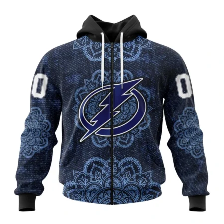 NHL Tampa Bay Lightning, Specialized Mandala Style,QTNHL 080524B4042