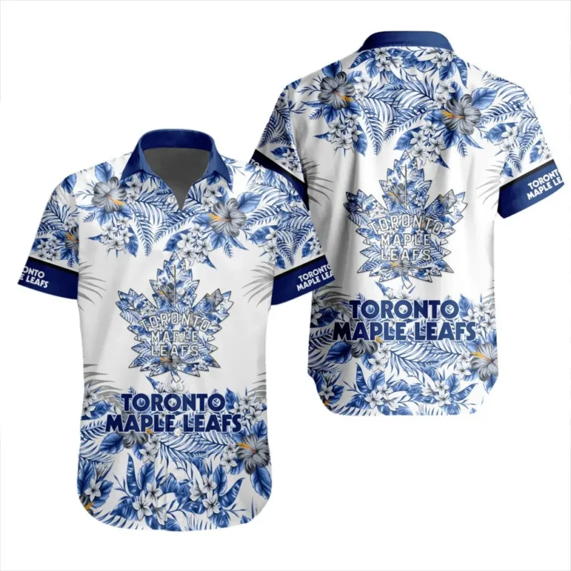 Toronto Maple Leafs  Tropical Style National Hockey League Hawaiian Shirt All Over Prints QTHWS310724A14