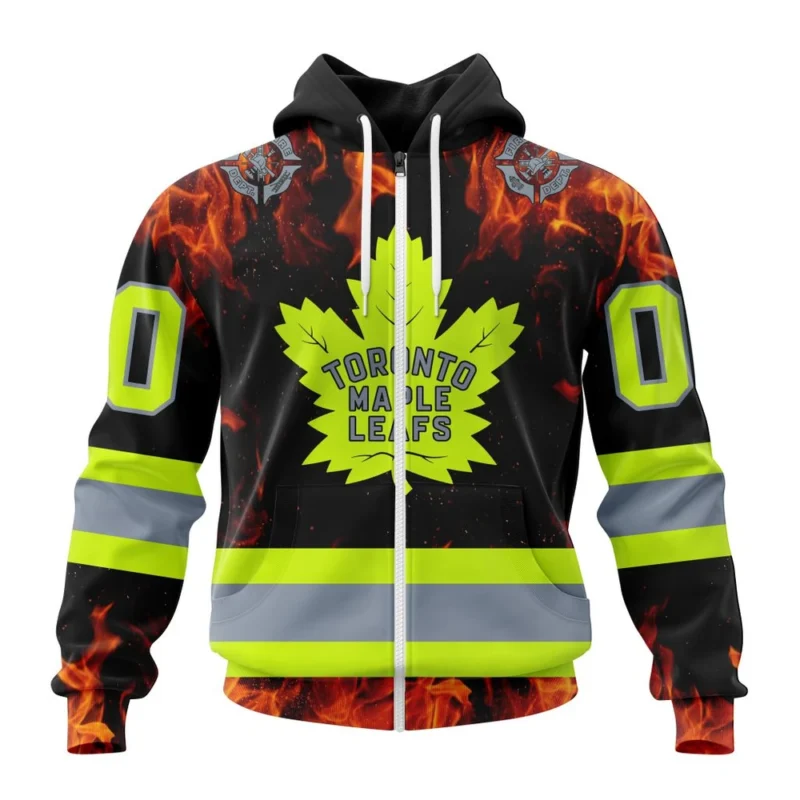 NHL Personalized Name And Number, Toronto Maple Leafs Special Design Honoring Firefighters,QTNHL Personalized Name And Number,080524B1079