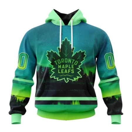 NHL Toronto Maple Leafs Special Northern Lights Design,QTNHL080524A1367