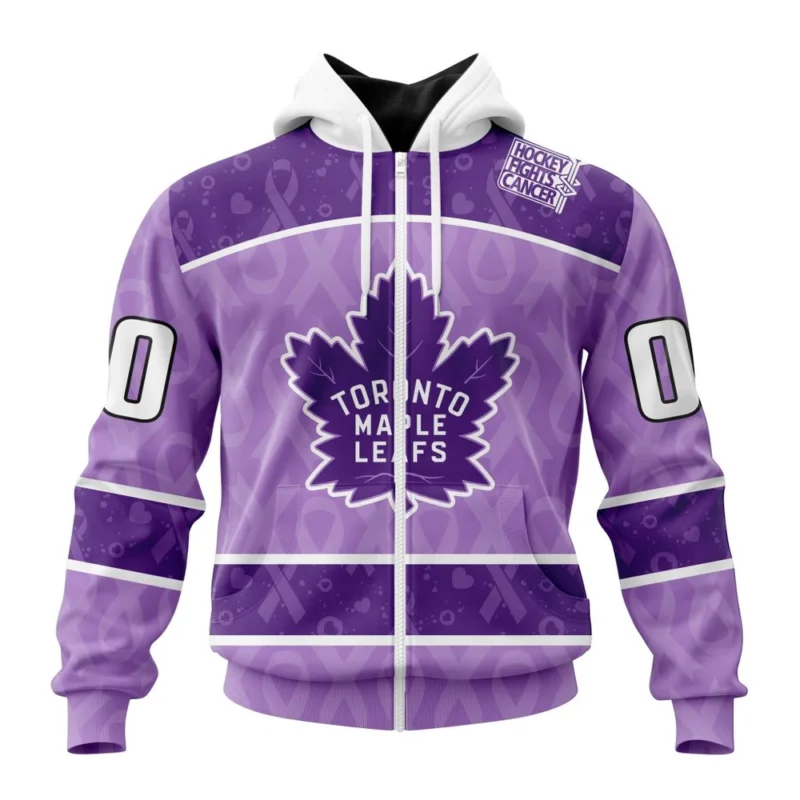 NHL Personalized Name And Number, Toronto Maple Leafs New Lavender Hockey Fight Cancer,QTNHL Personalized Name And Number,080524B1473