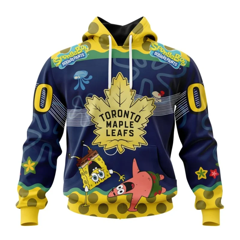 NHL Toronto Maple Leafs Specialized Jersey With Spongebob,QTNHL080524A151