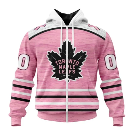 NHL Personalized Name And Number, Toronto Maple Leafs Special Pink Fight Breast Cancer Design,QTNHL Personalized Name And Number,080524B1733