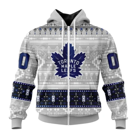 NHL Personalized Name And Number, Toronto Maple Leafs Special Native Design,QTNHL Personalized Name And Number,080524B2046