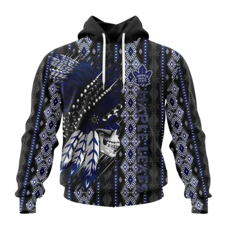 NHL Toronto Maple Leafs Special Skull Native Design,QTNHL080524A2101