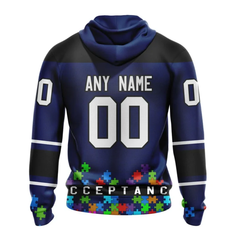 NHL Personalized Name And Number, Toronto Maple Leafs, Specialized Unisex Kits Hockey Fights Against Autism,QTNHL Personalized Name And Number,080524B2647