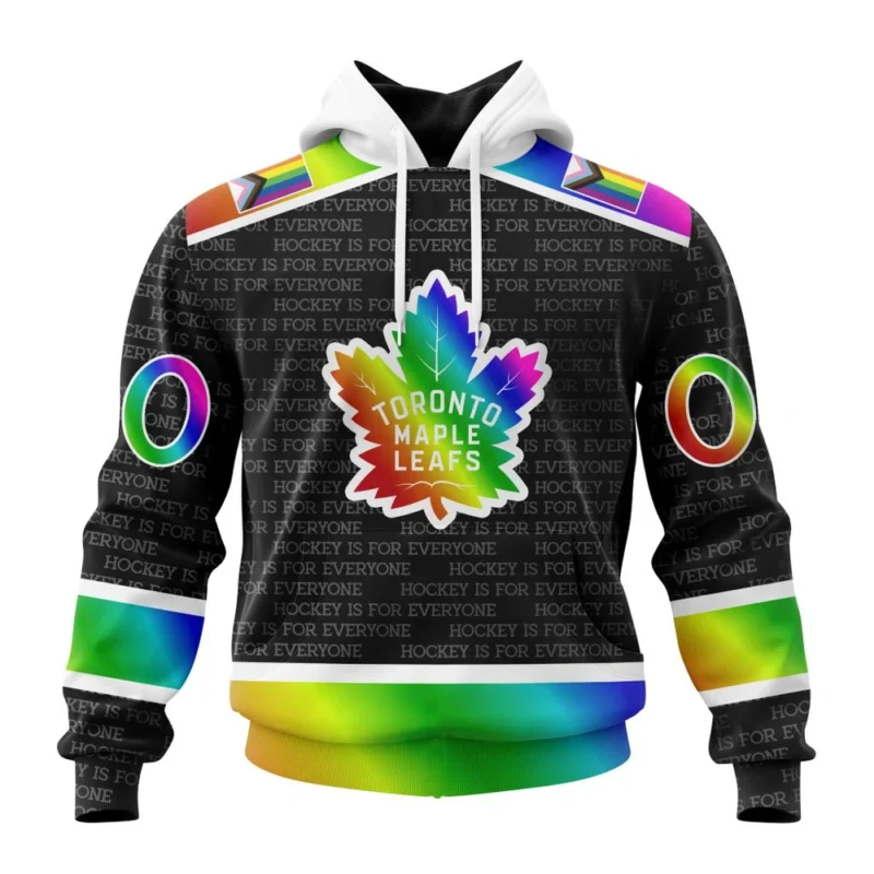 NHL Toronto Maple Leafs Special Pride Design Hockey Is For Everyone,QTNHL080524A300