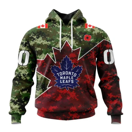 NHL Toronto Maple Leafs Special Design For Remembrance Day,QTNHL080524A305