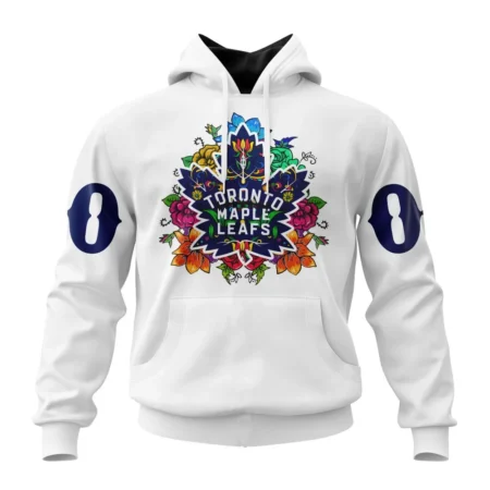 NHL Toronto Maple Leafs, Specialized Unisex Kits Dia De Muertos,QTNHL080524A313