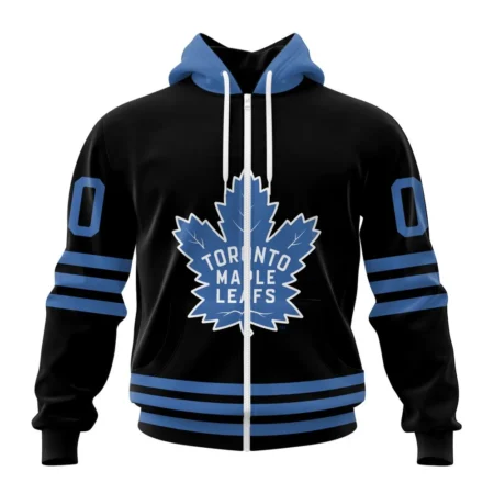 NHL Personalized Name And Number, Toronto Maple Leafs Special Blackout Design,QTNHL Personalized Name And Number,080524B587