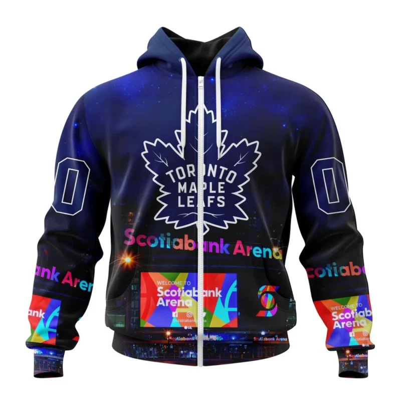 NHL Personalized Name And Number, Toronto Maple Leafs Special Design With Scotiabank Arena,QTNHL Personalized Name And Number,080524B681