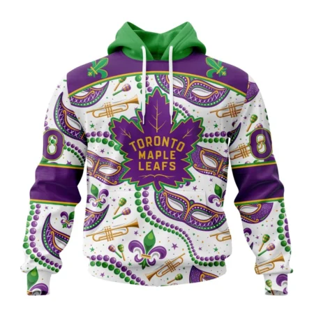 NHL Toronto Maple Leafs Special Mardi Gras Design,QTNHL080524A727