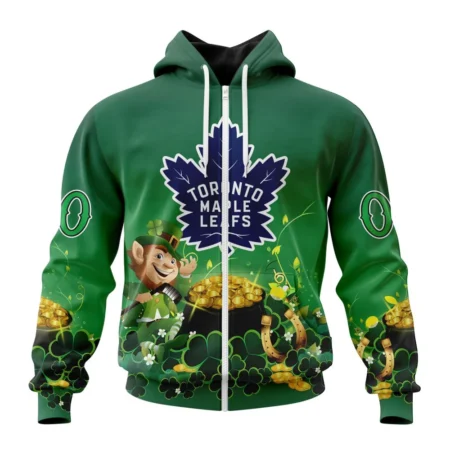 NHL Personalized Name And Number, Toronto Maple Leafs Special Design For St. Patrick' Day,QTNHL Personalized Name And Number,080524B889