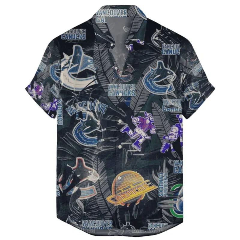 Vancouver Canucks  Vintage Style National Hockey League Hawaiian Shirt All Over Prints QTHW2310724A29