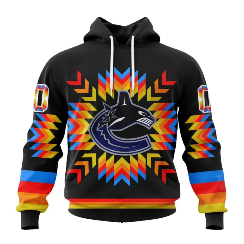 NHL Vancouver Canucks Special Design With Native Pattern,QTNHL080524A1014