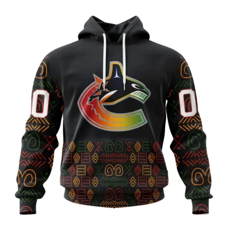 NHL Vancouver Canucks Special Design For Black History Month,QTNHL080524A1046