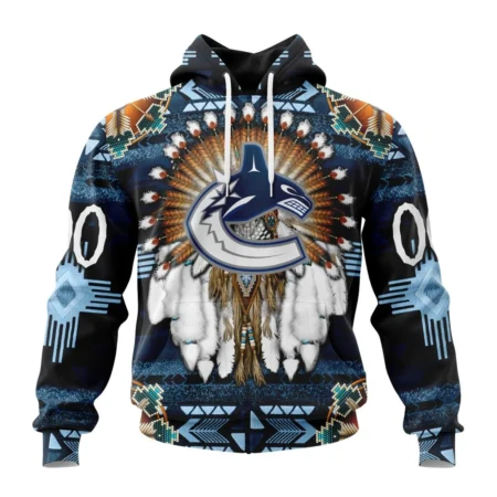 NHL Vancouver Canucks Special Native Costume Design,QTNHL080524A128