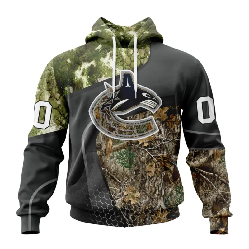 NHL Vancouver Canucks Special Hunting Camo Design,QTNHL080524A1302