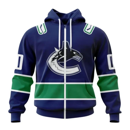 NHL Personalized Name And Number, Vancouver Canucks Personalized  Home Kits,QTNHL Personalized Name And Number,080524B1533