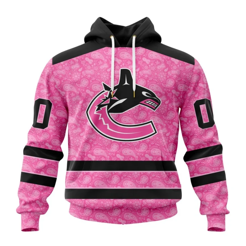 NHL Vancouver Canucks Special Pink Fight Breast Cancer,QTNHL080524A1628