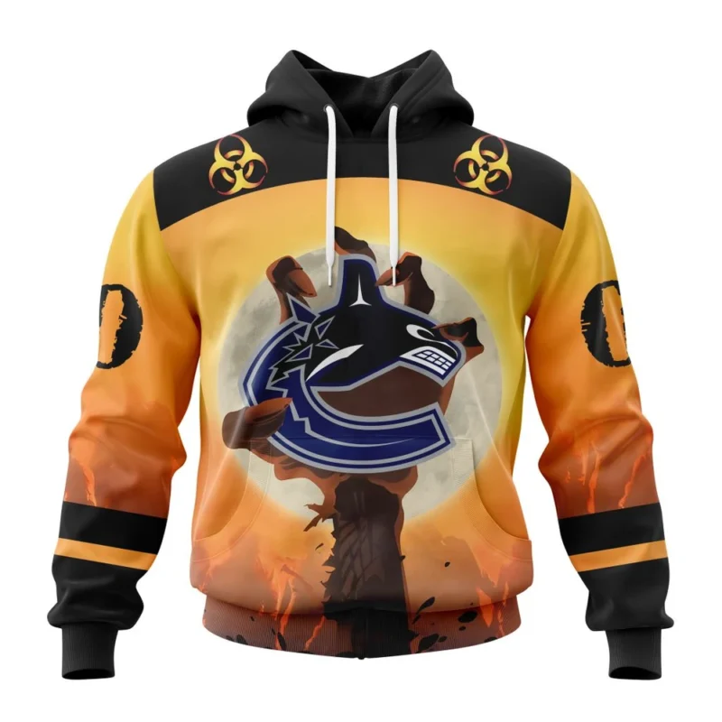 NHL Vancouver Canucks Special Zombie Design For Halloween,QTNHL080524A1926