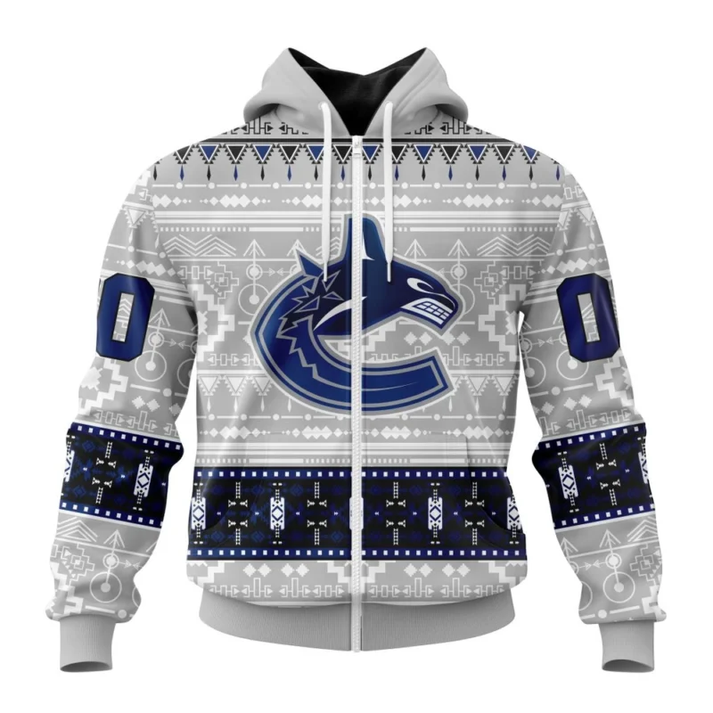 NHL Personalized Name And Number, Vancouver Canucks Special Native Design,QTNHL Personalized Name And Number,080524B2045