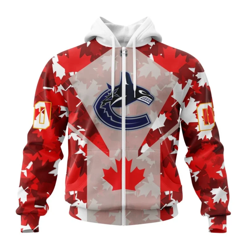 Vancouver Canucks, Special Concept For Canada Day,QTNHL Personalized Name And Number,080524B2151