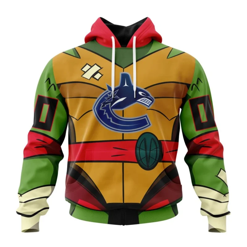 NHL Vancouver Canucks Special Teenage Mutant Ninja Turtles Design,QTNHL080524A2259