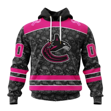 NHL Vancouver Canucks Special Pink In The Rink Fight Breast Cancer,QTNHL080524A248